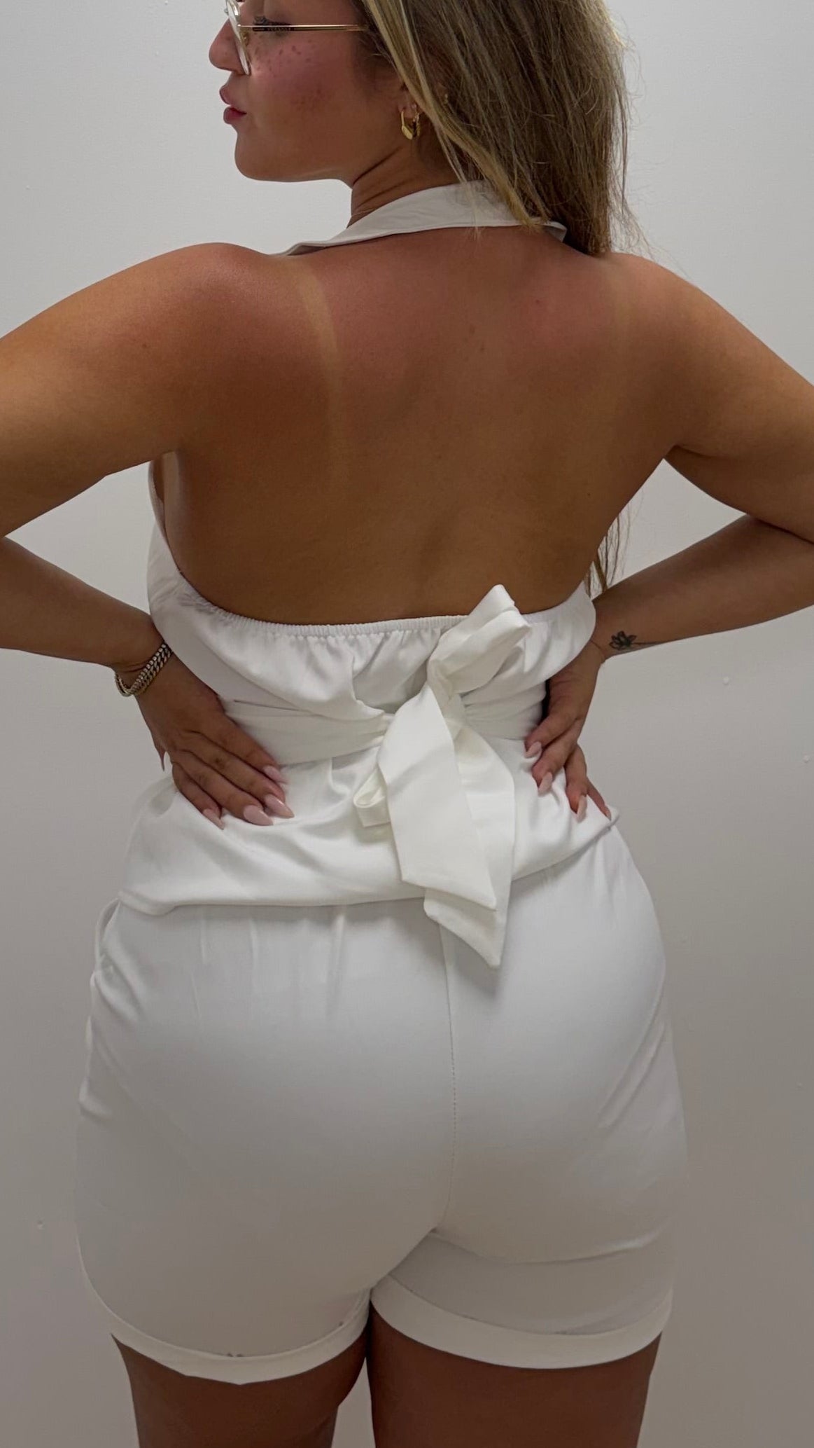 Conjunto Halter Blanco