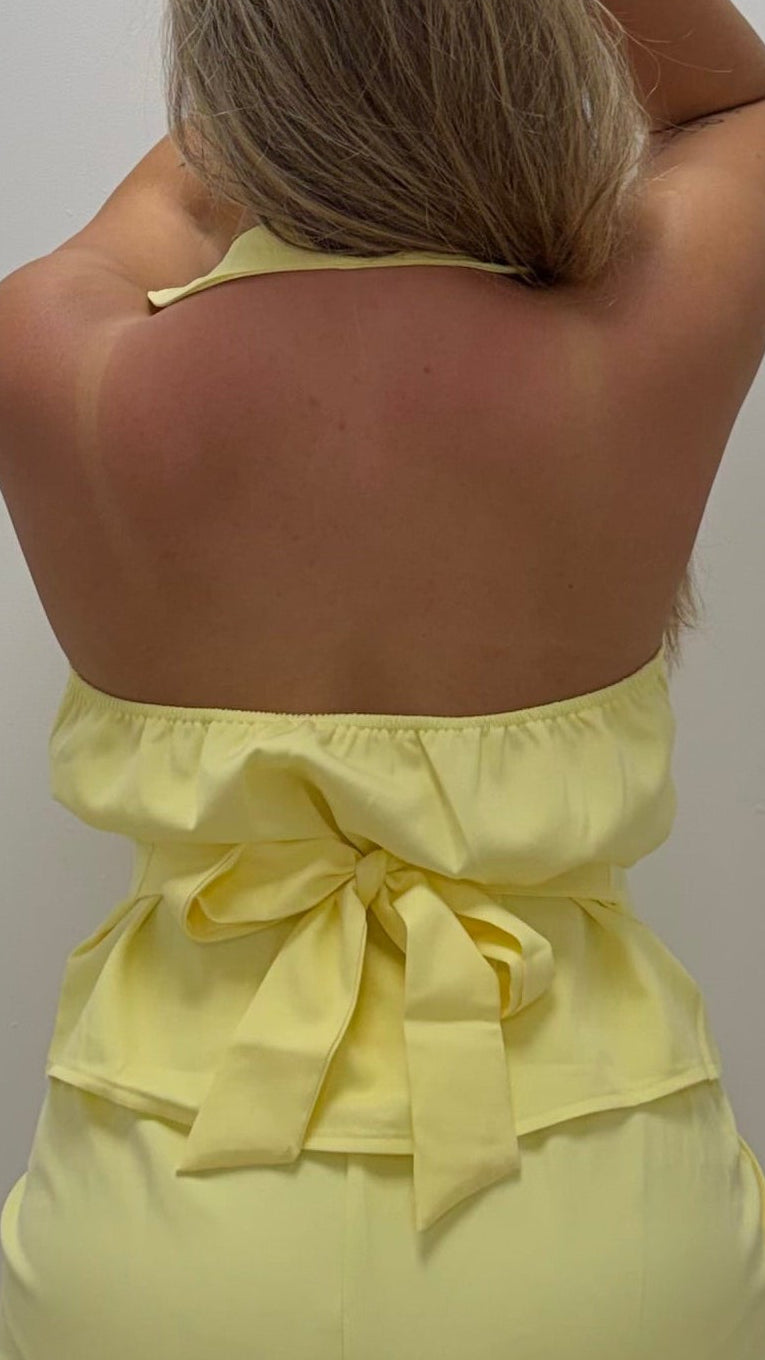 Conjunto Halter Amarillo