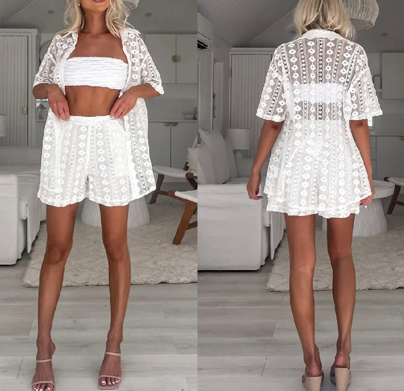 White Lace Set